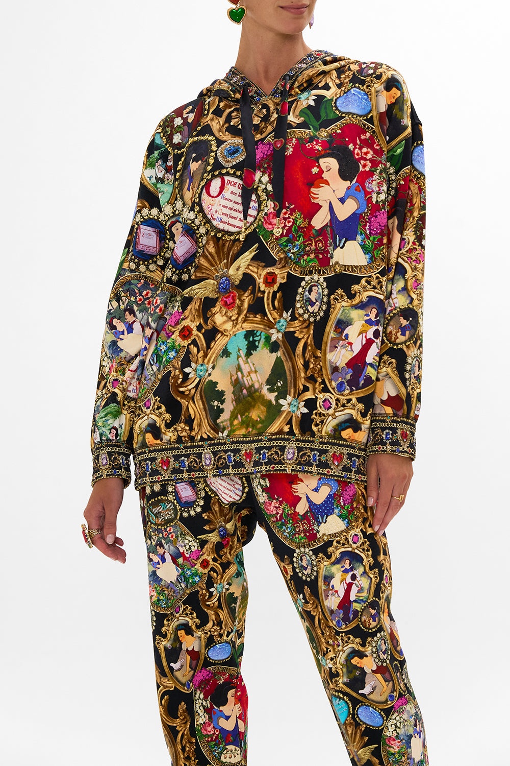 SILK BAND OVERSIZED HOODIE WITH POCKETS - 5