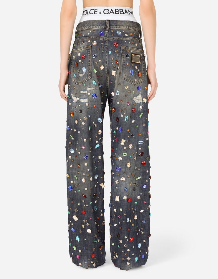 Jeans with rhinestone details - 3