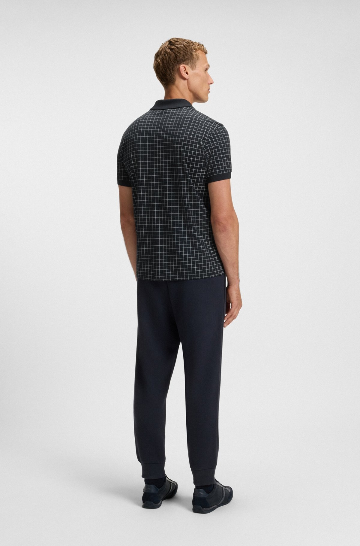 REGULAR-FIT POLO SHIRT IN LIGHTWEIGHT CHECKED PIMA COTTON - 5