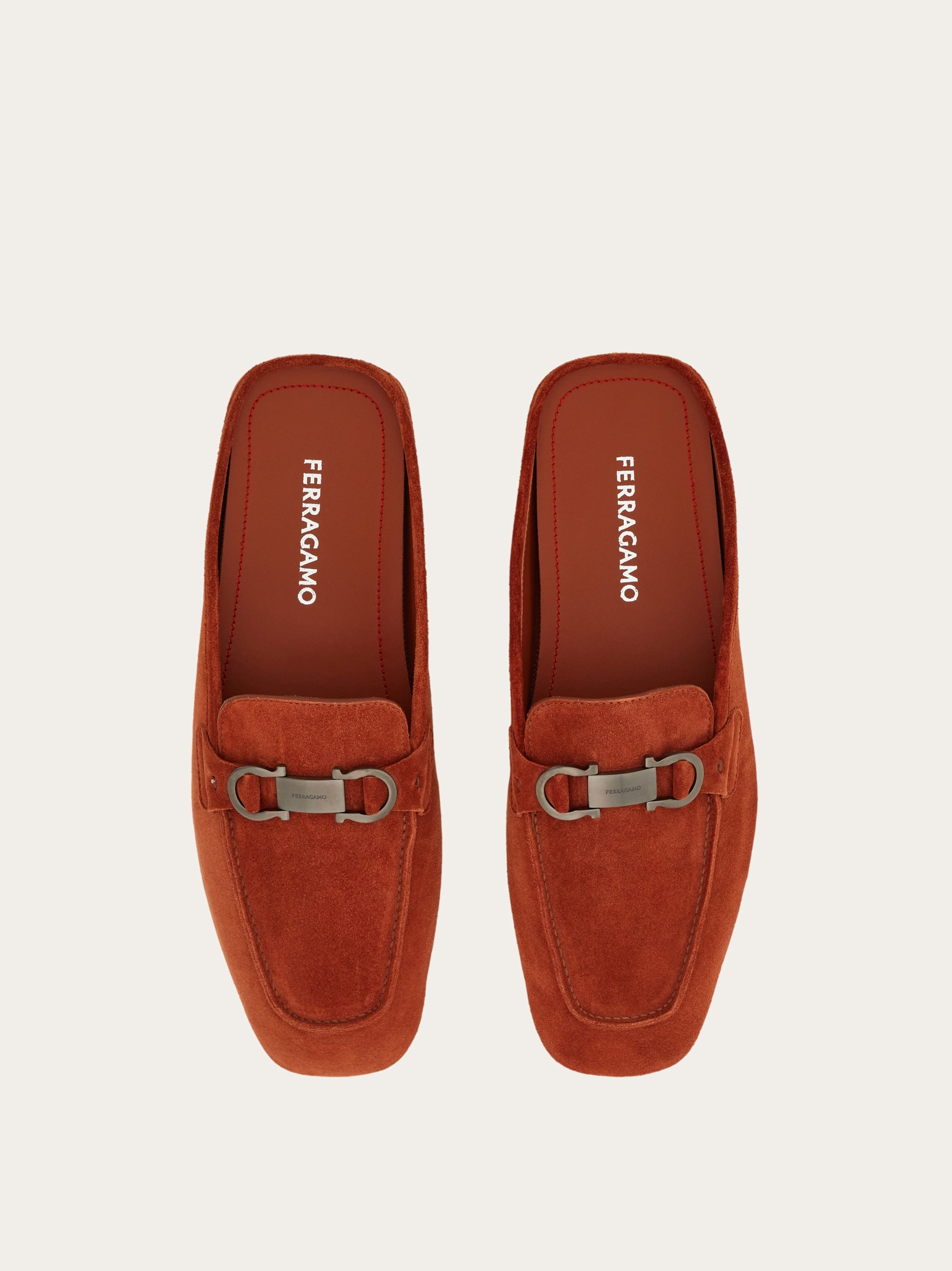 Loafer mule with Gancini ornament - 3