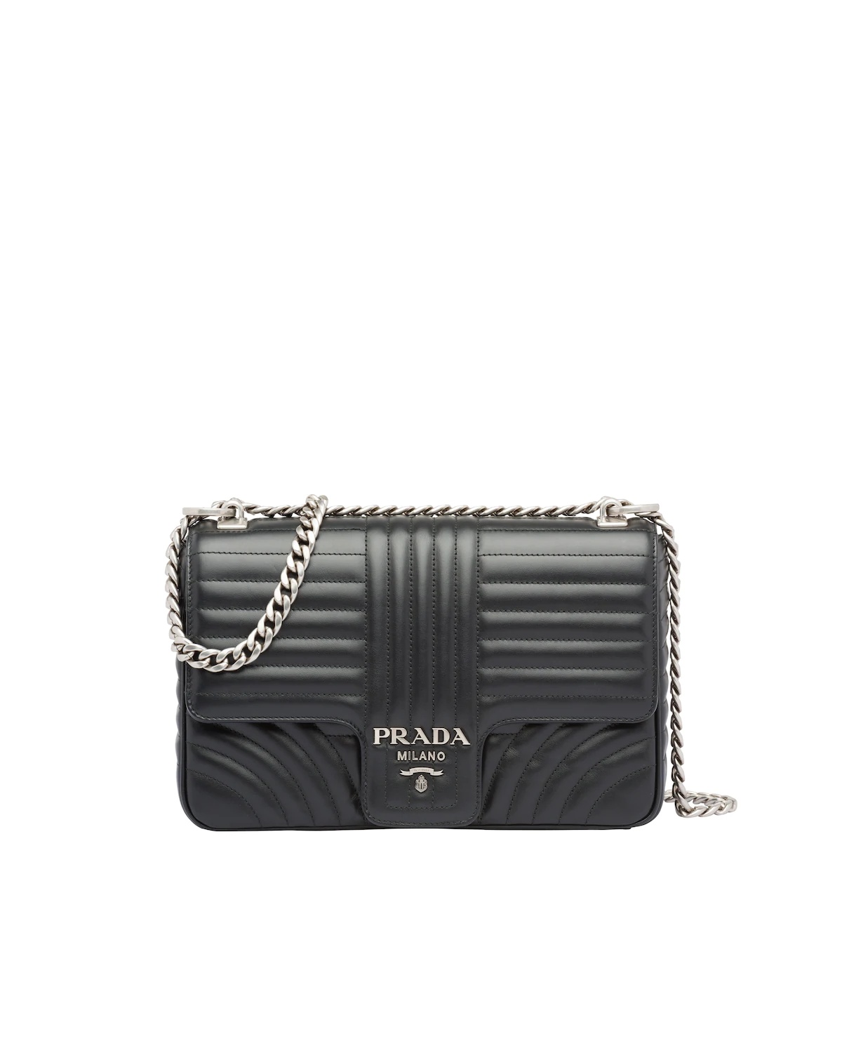 Large Leather Prada Diagramme Bag - 1