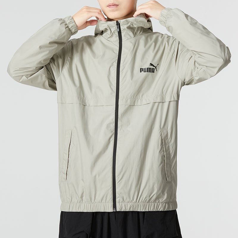 PUMA Ess Solid Windbreaker Logo 'Grey' 849462-68 - 4