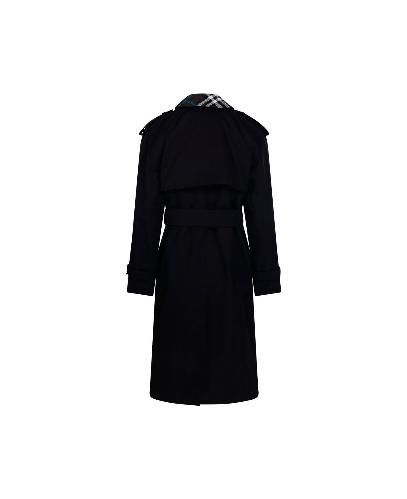 Double Breasted Belted Trench Coat - 2