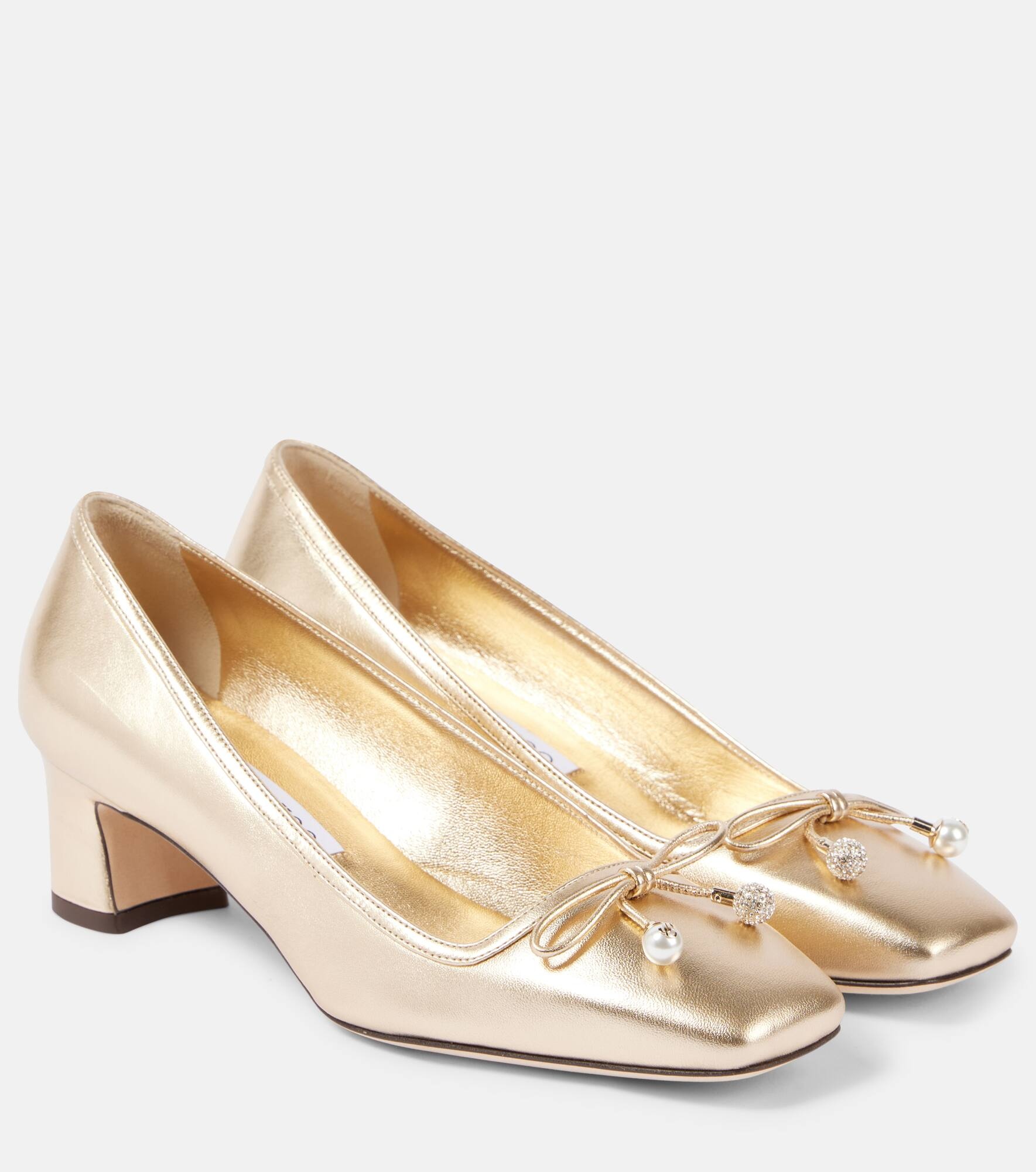 Elme 45 metallic leather pumps - 1