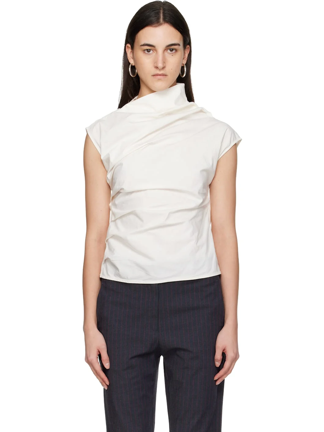 Off-White Ruched T-shirt - 1