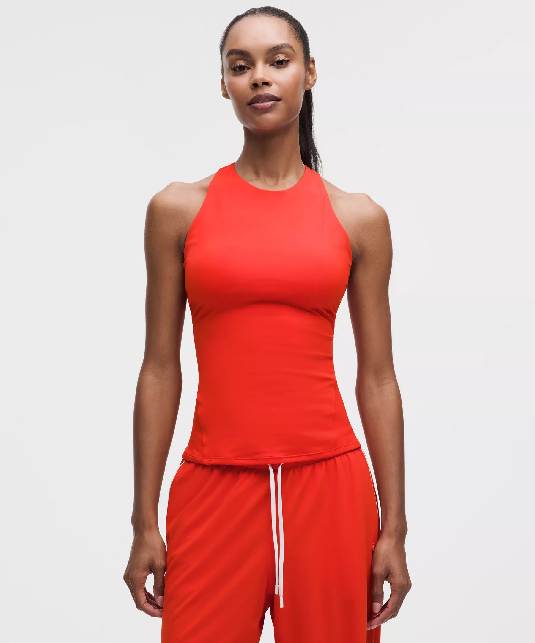 Racerback High-Neck Tennis Tank Top *B/C Cup - 1