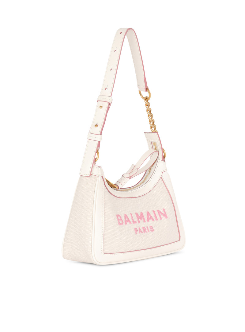 B-Army canvas bag with leather details 3