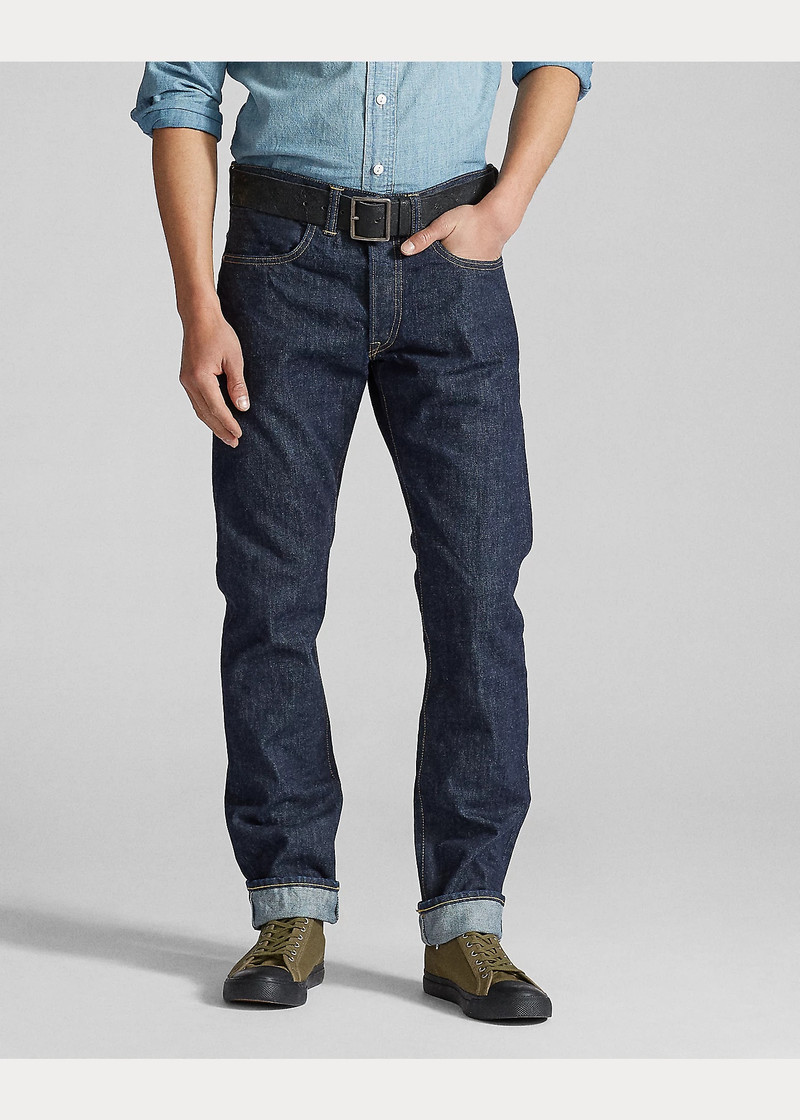 RRL by Ralph Lauren Slim Fit Once-Washed Selvedge Jean outlook