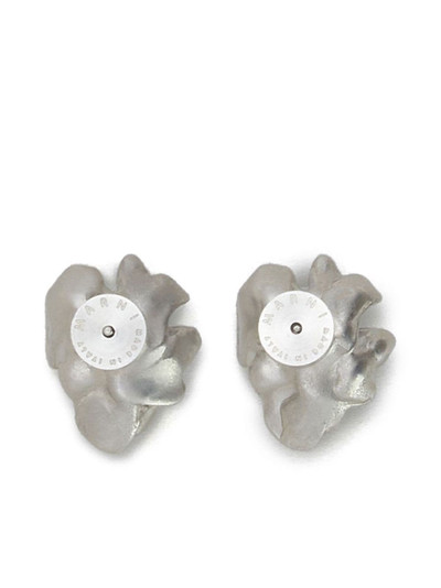 Marni crystal-embellished flower stud earrings outlook