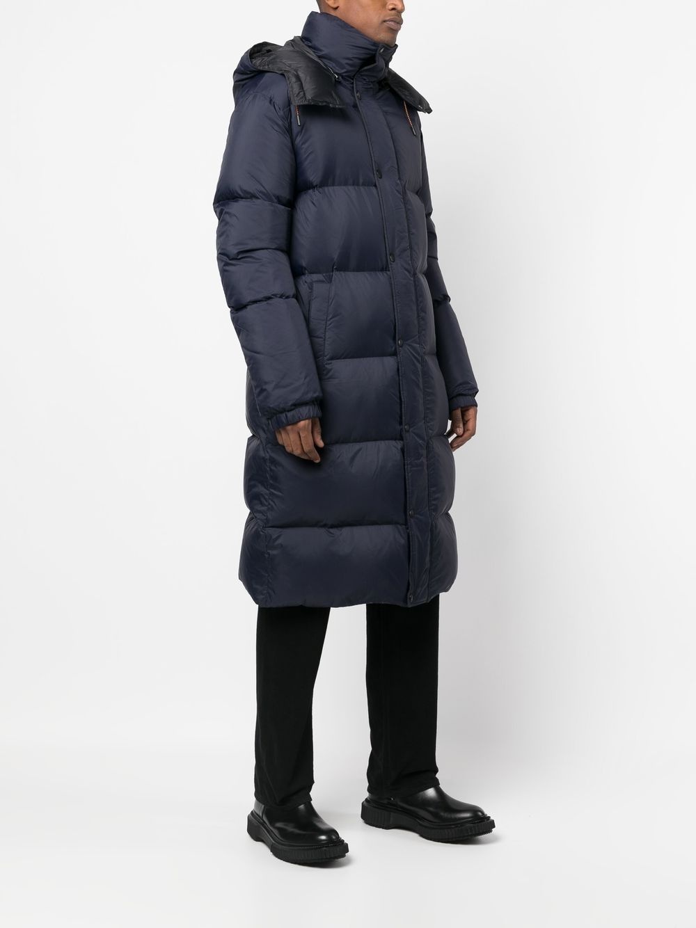long down-padded coat - 3