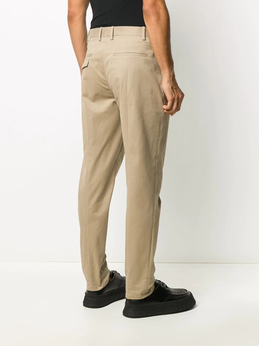 tapered leg chino trousers - 4