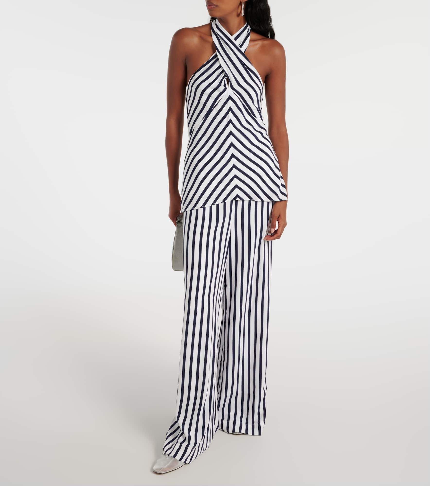 Dawn striped halterneck top - 2
