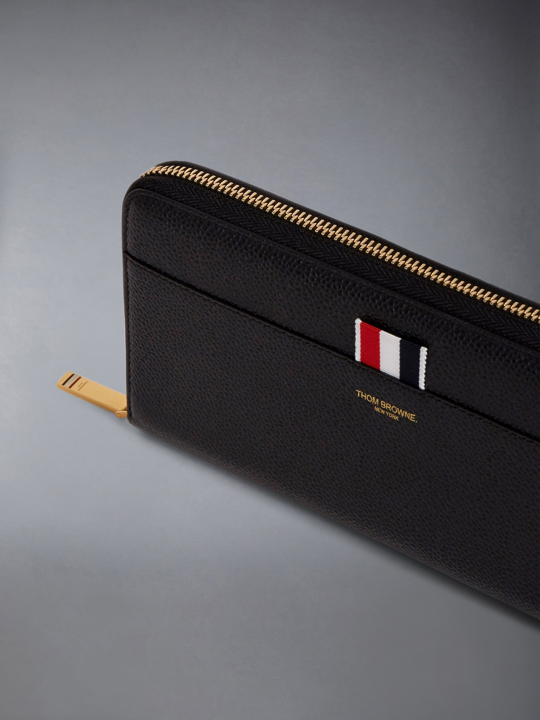 PEBBLE GRAIN CONTINENTAL ZIP WALLET - 2