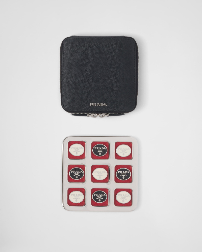 Saffiano leather Tic-Tac-Toe Set 1