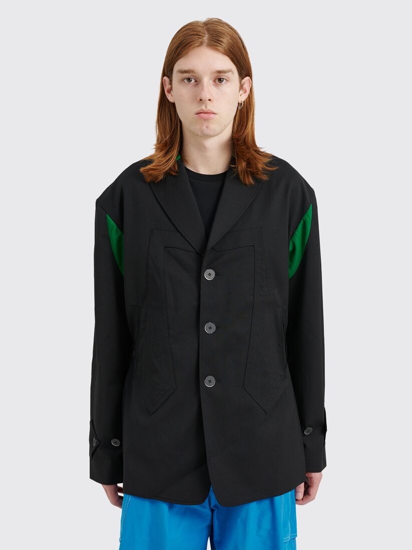 ジャケット・アウター kiko kostadinov solon blazer 44 23AW Kiko Kostadinov KIKO KOSTADINOV SOLON BLAZER WOOL / JERSEY