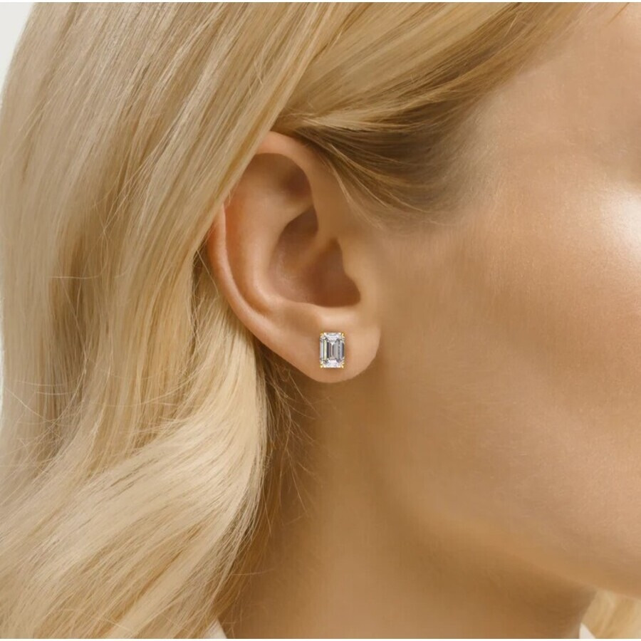 Tresorra - Tresorra 14K Yellow Gold 4 ctw Emerald Cut Lab-Grown Diamond IGI Certified Stud Earrings - 3