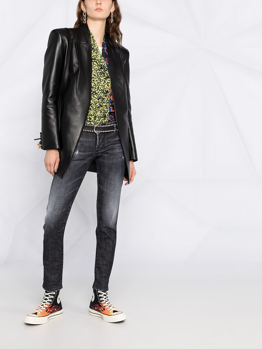 distressed skinny jeans - 3