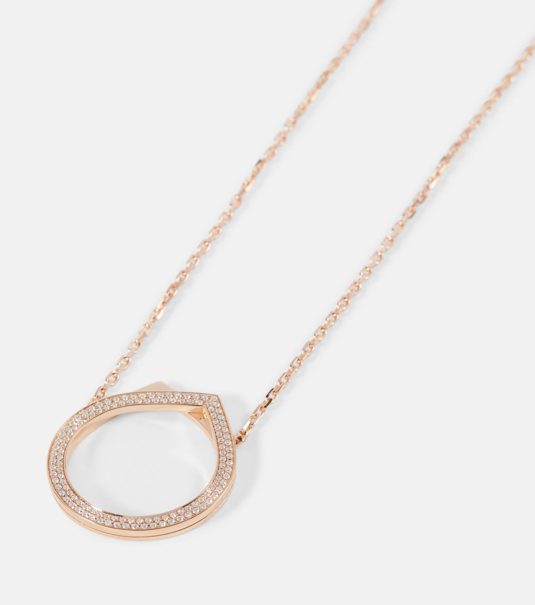 Antifer 18kt rose gold necklace with diamonds - 6