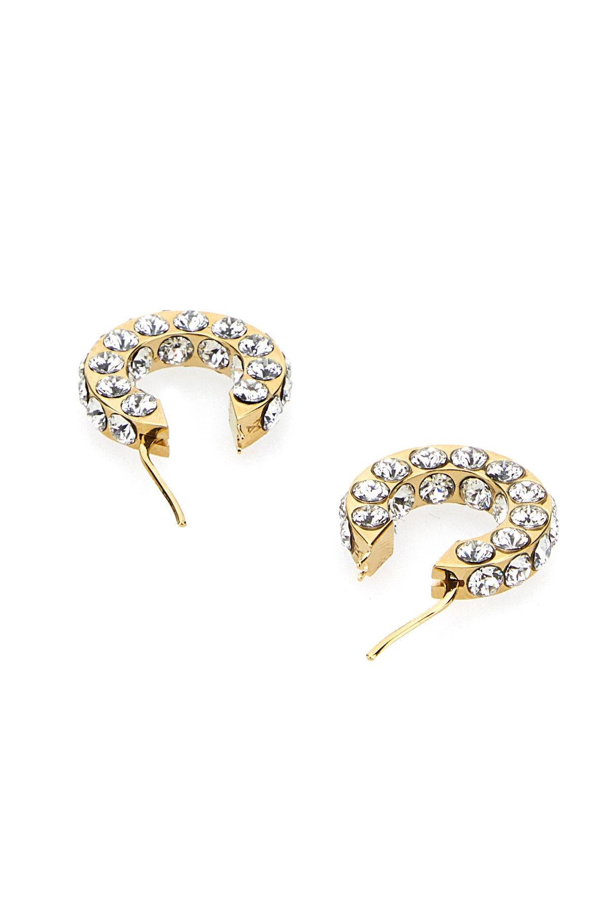 Embellished metal small Jaheel earrings - 3