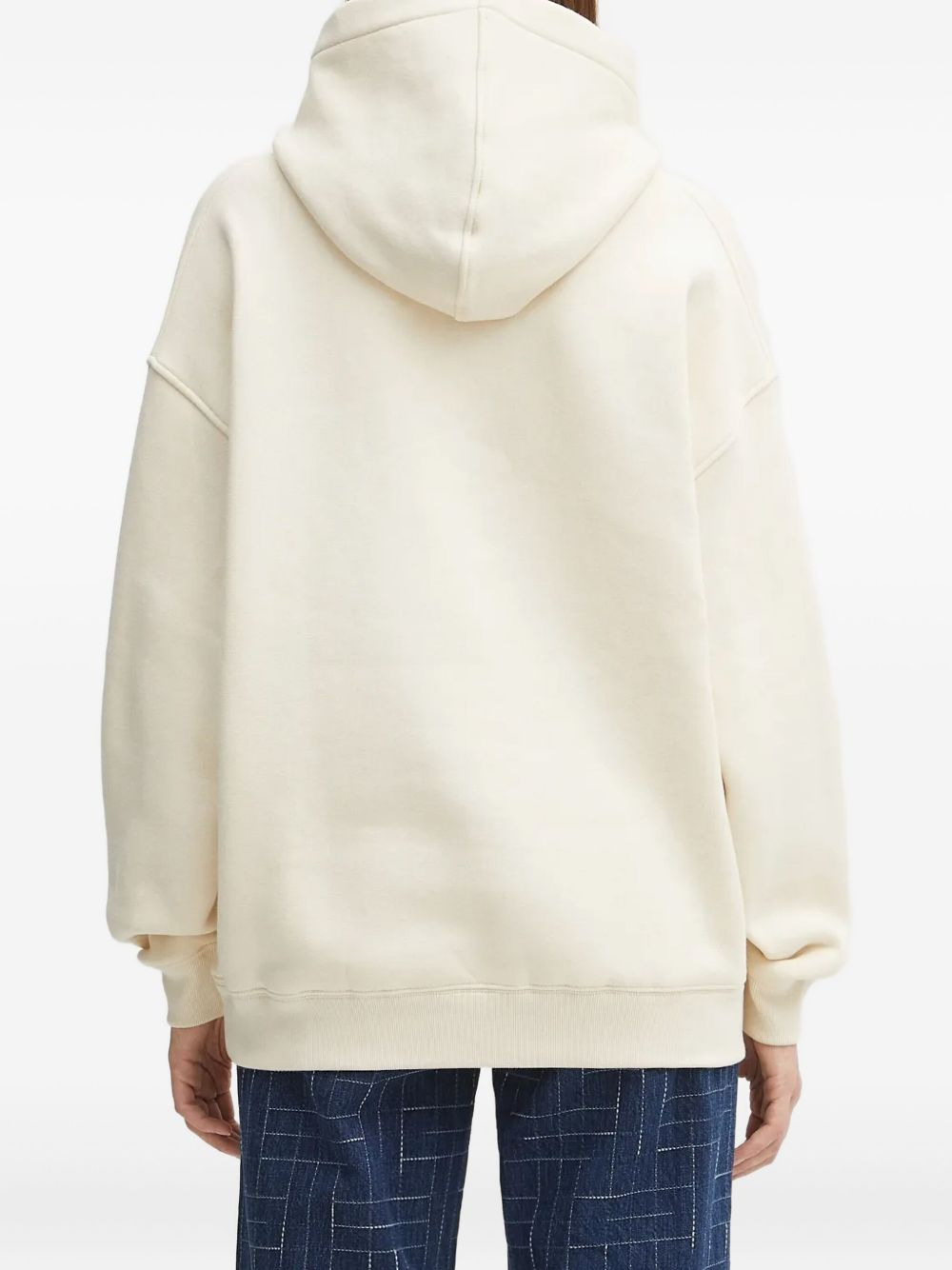 safety-pin long-sleeve hoodie - 3