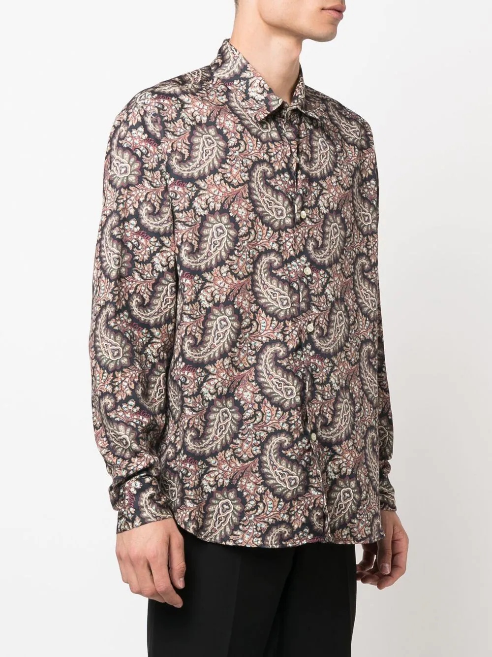 all-over paisley-print shirt - 3