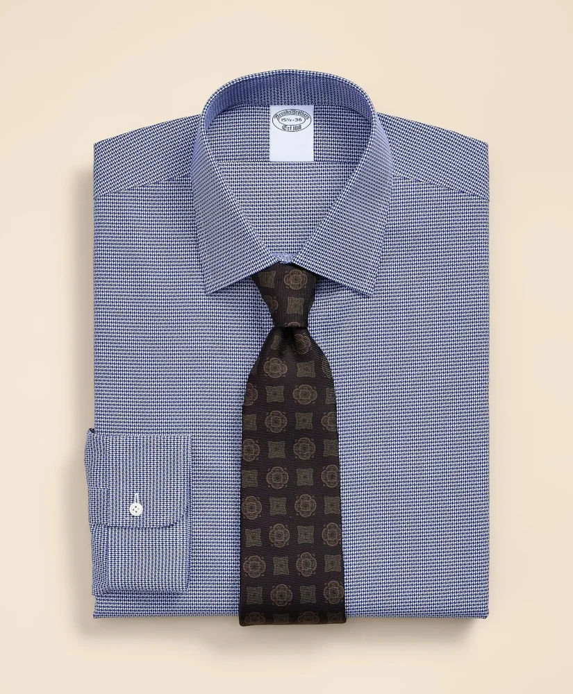 Supima® Cotton Non-Iron Dobby Ainsley Collar Dress Shirt - 1
