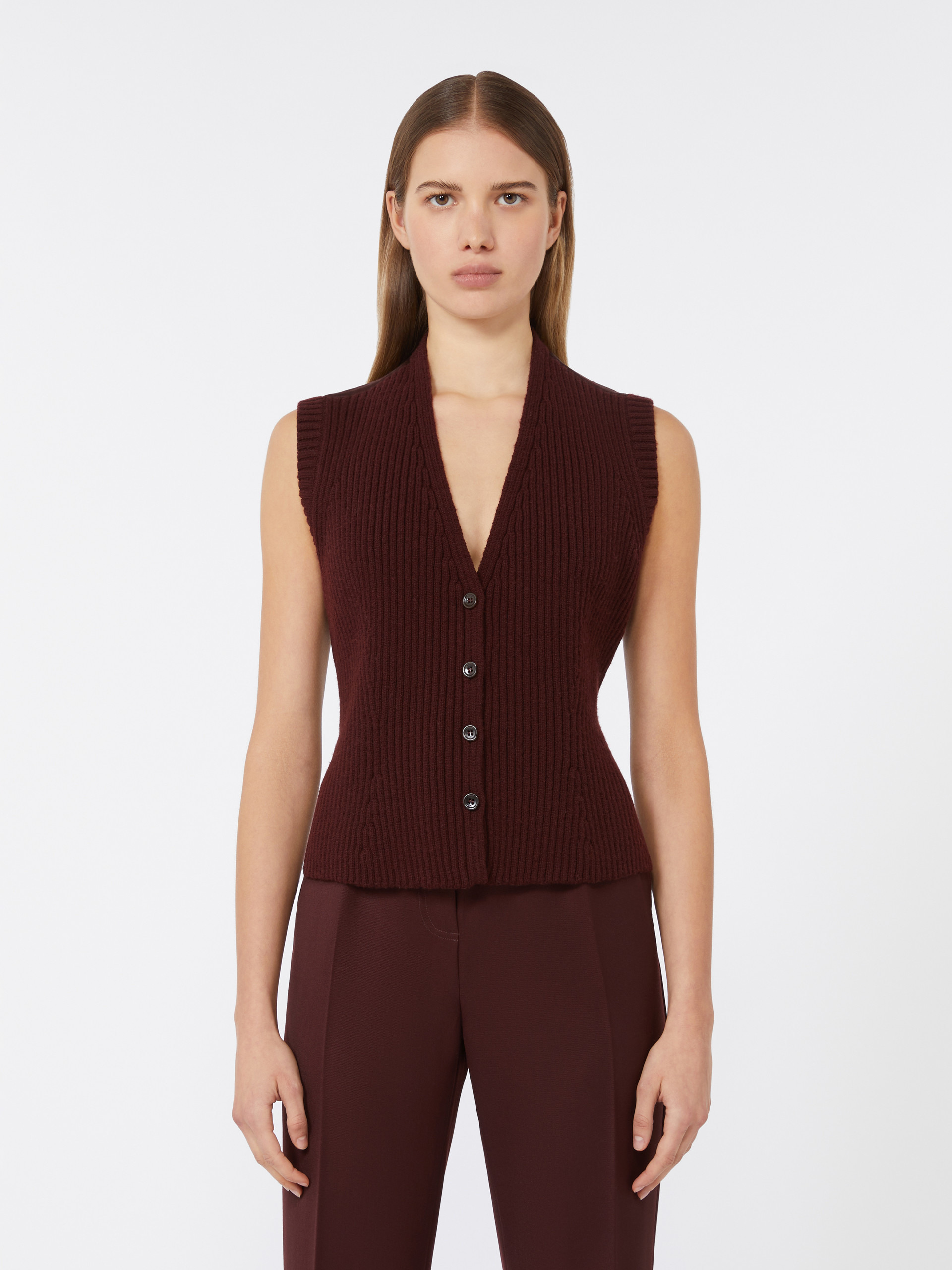 MADRE Wool and cashmere gilet - 3