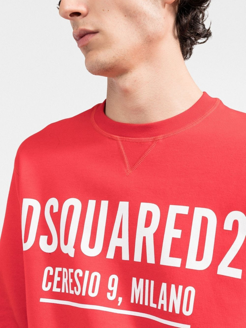logo-print cotton sweatshirt 5