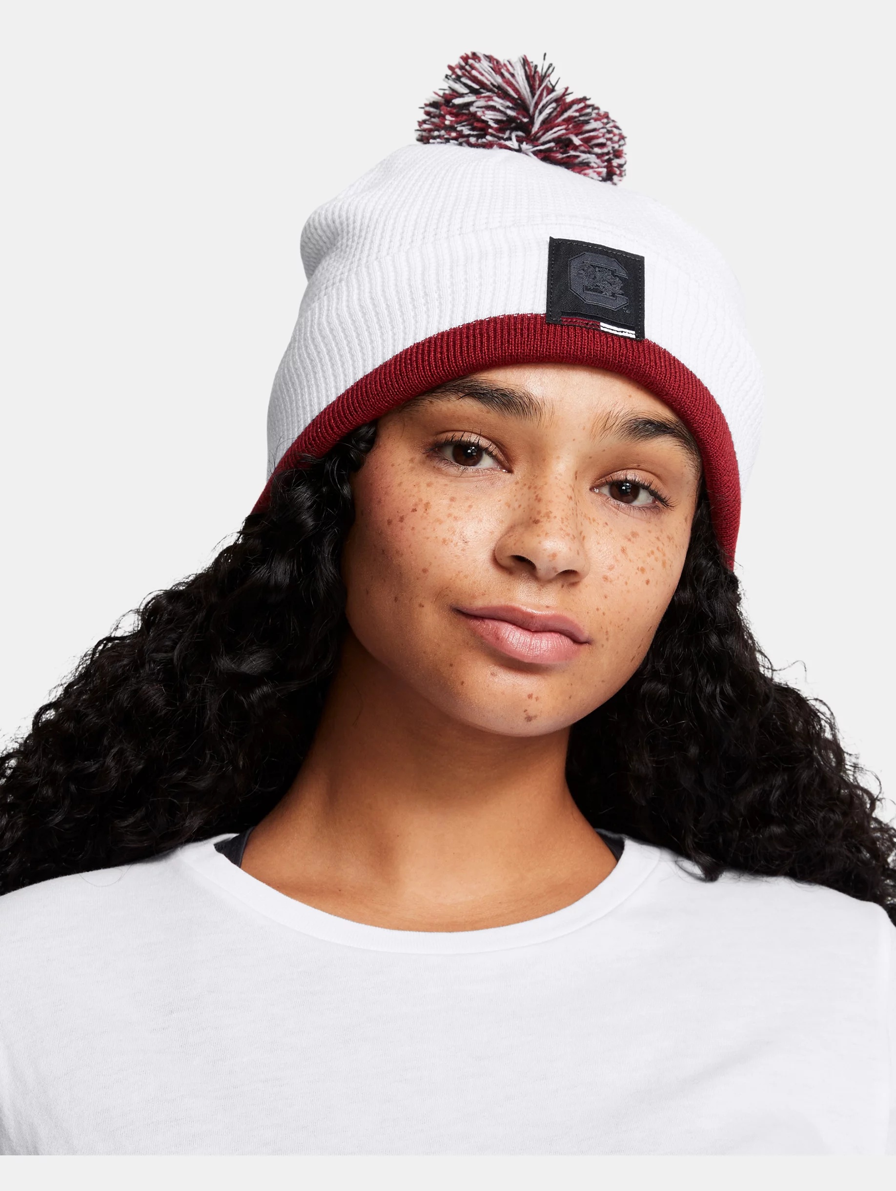 Unisex UA Waffle Knit Collegiate Pom Beanie - 3