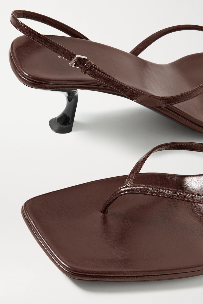 Constance leather slingback sandals 4