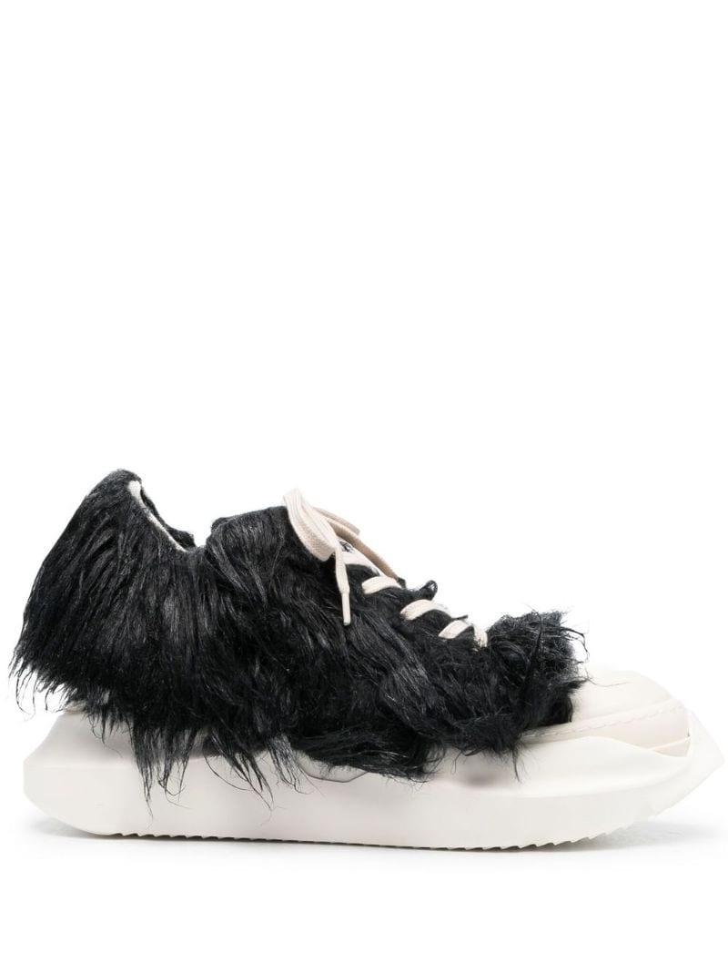 faux-fur sneakers - 1