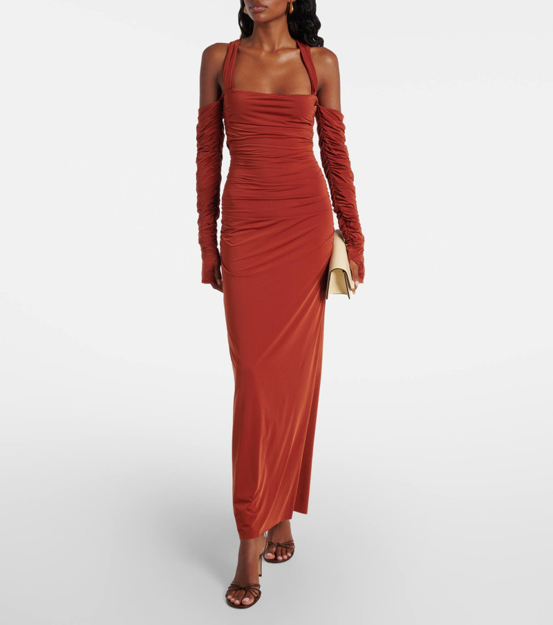 SIR. Rosseli gathered jersey maxi dress outlook