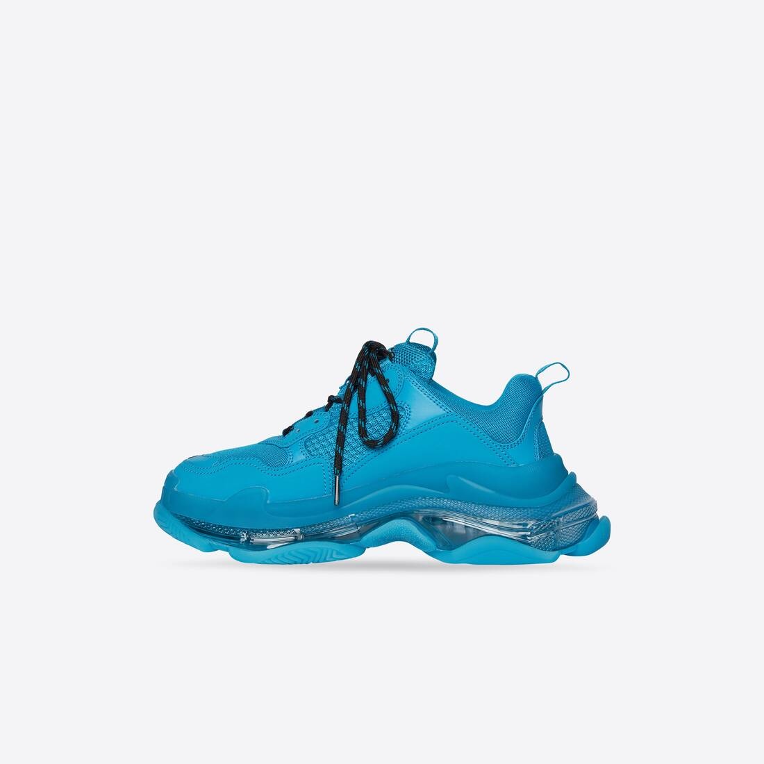 Men's Triple S Sneaker Clear Sole in Blue - 4