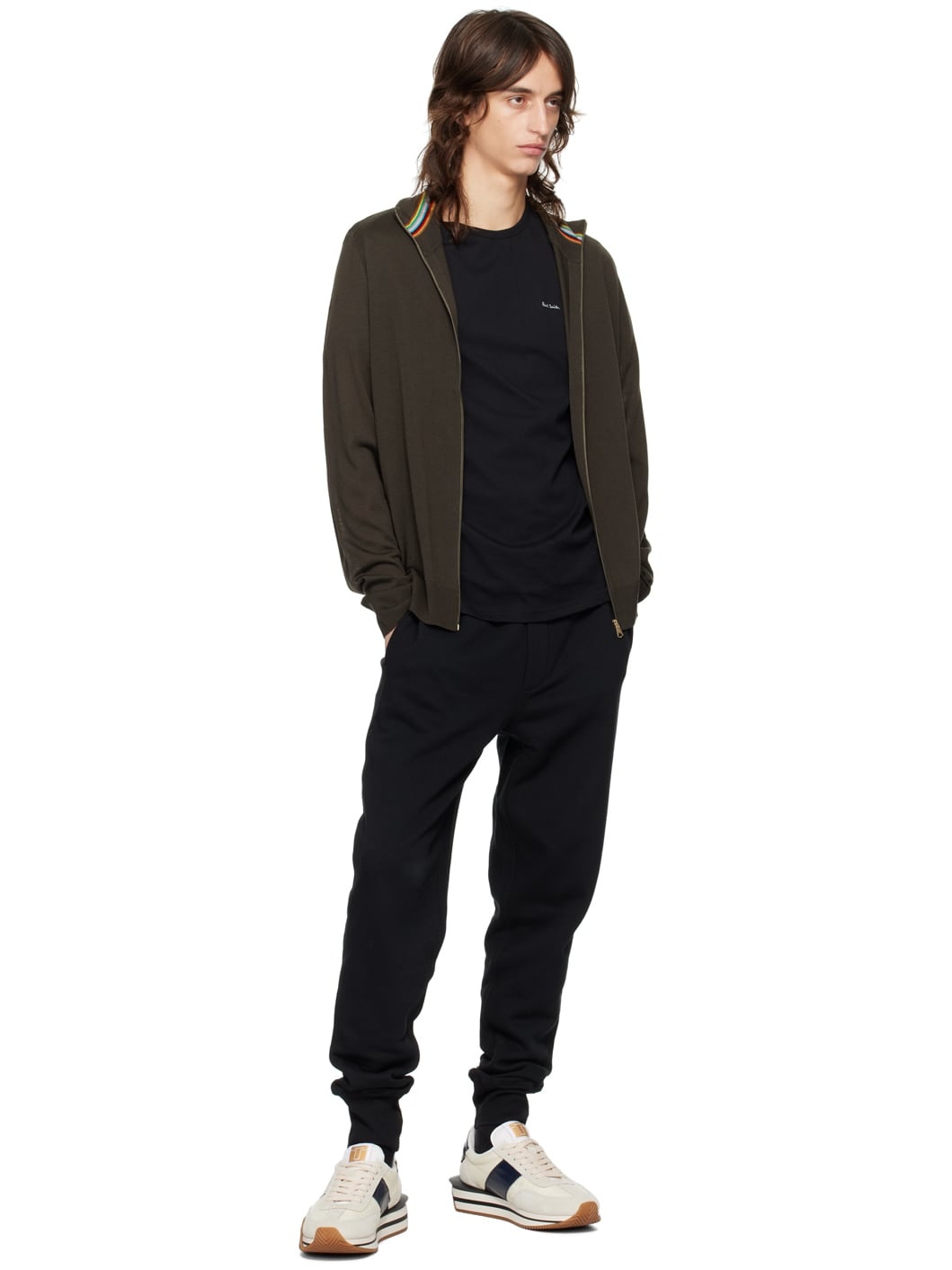 Black Artist Stripe Sweatpants - 4