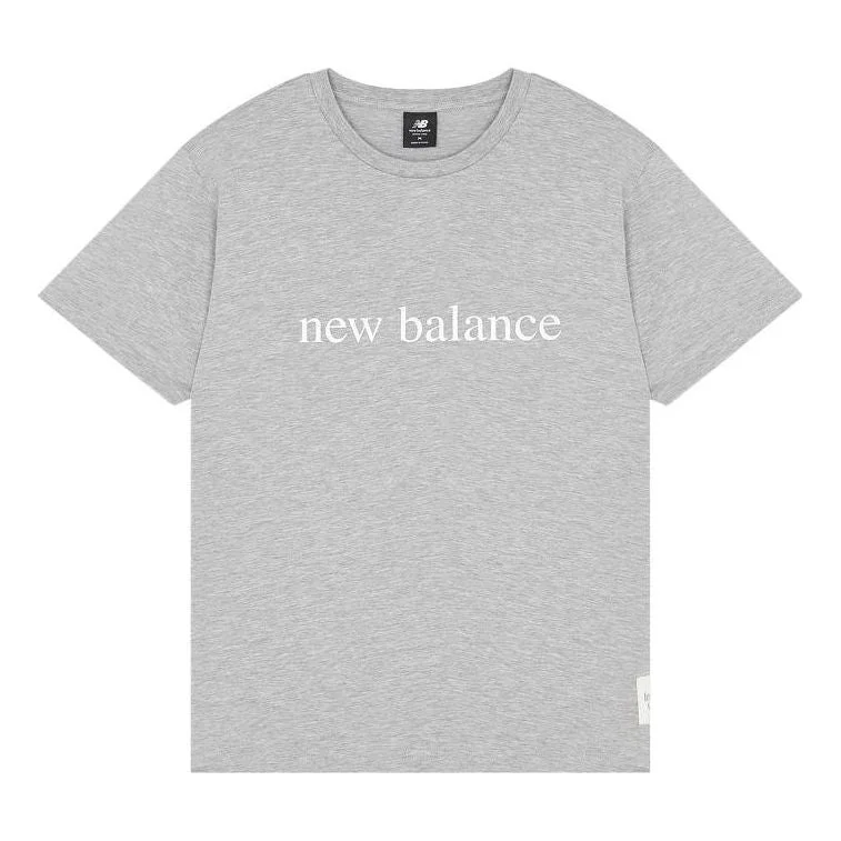 New Balance Essentials Logo T-Shirt 'Grey' AMT21566-AG - 1