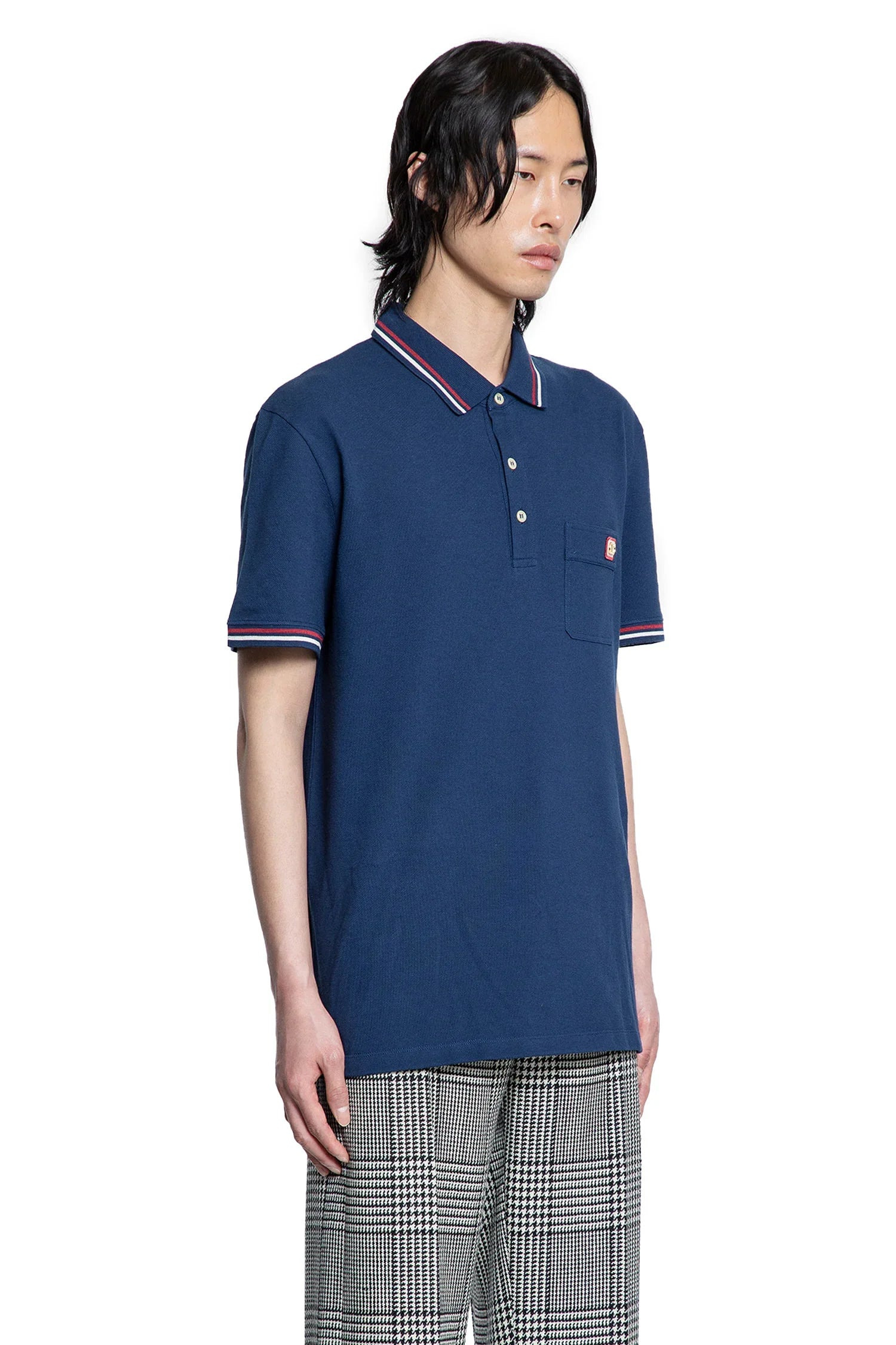 Tipped-Vlogo-Pocket-Polo-Shirt - 2
