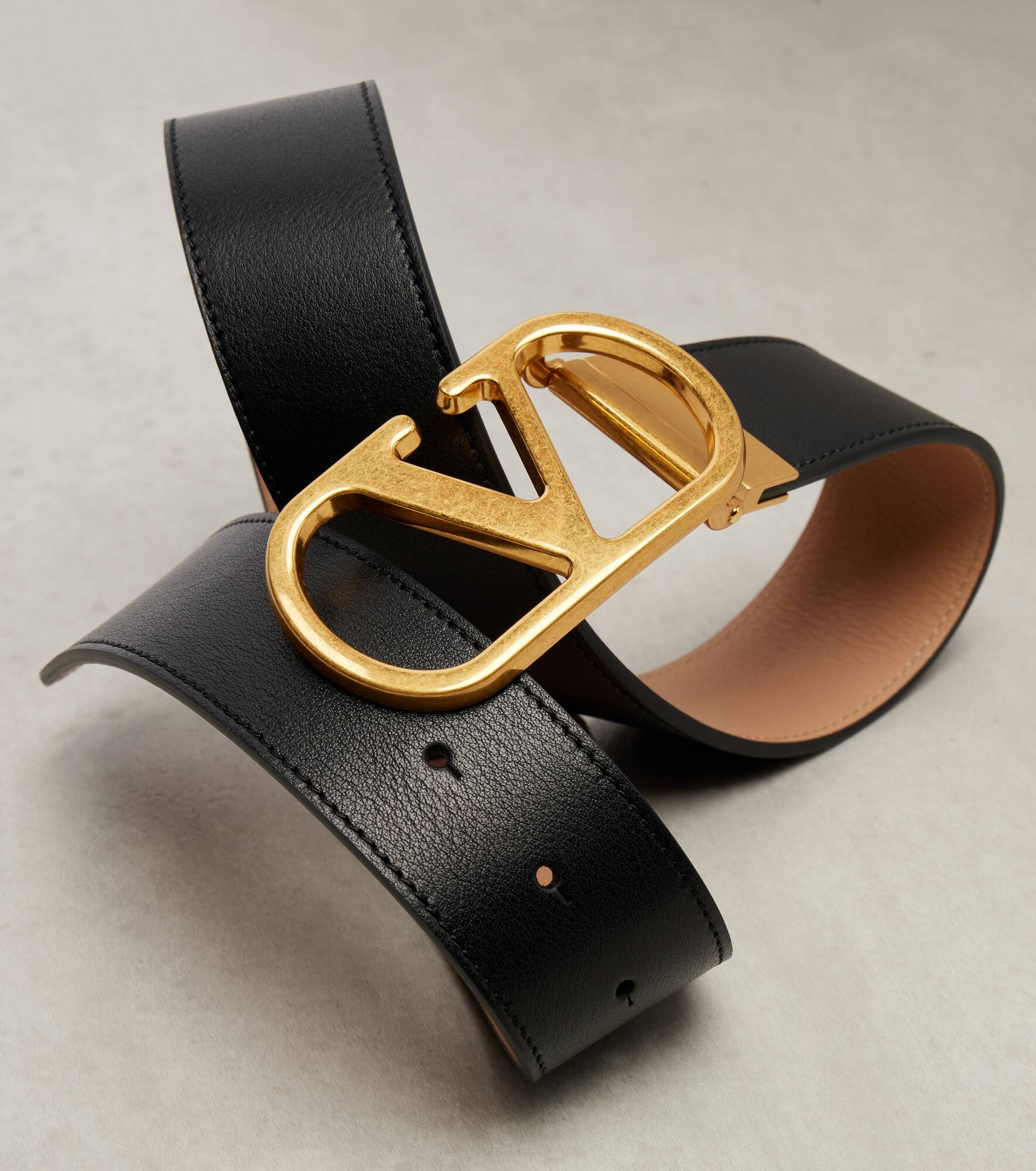 VLogo 40 reversible leather belt - 4