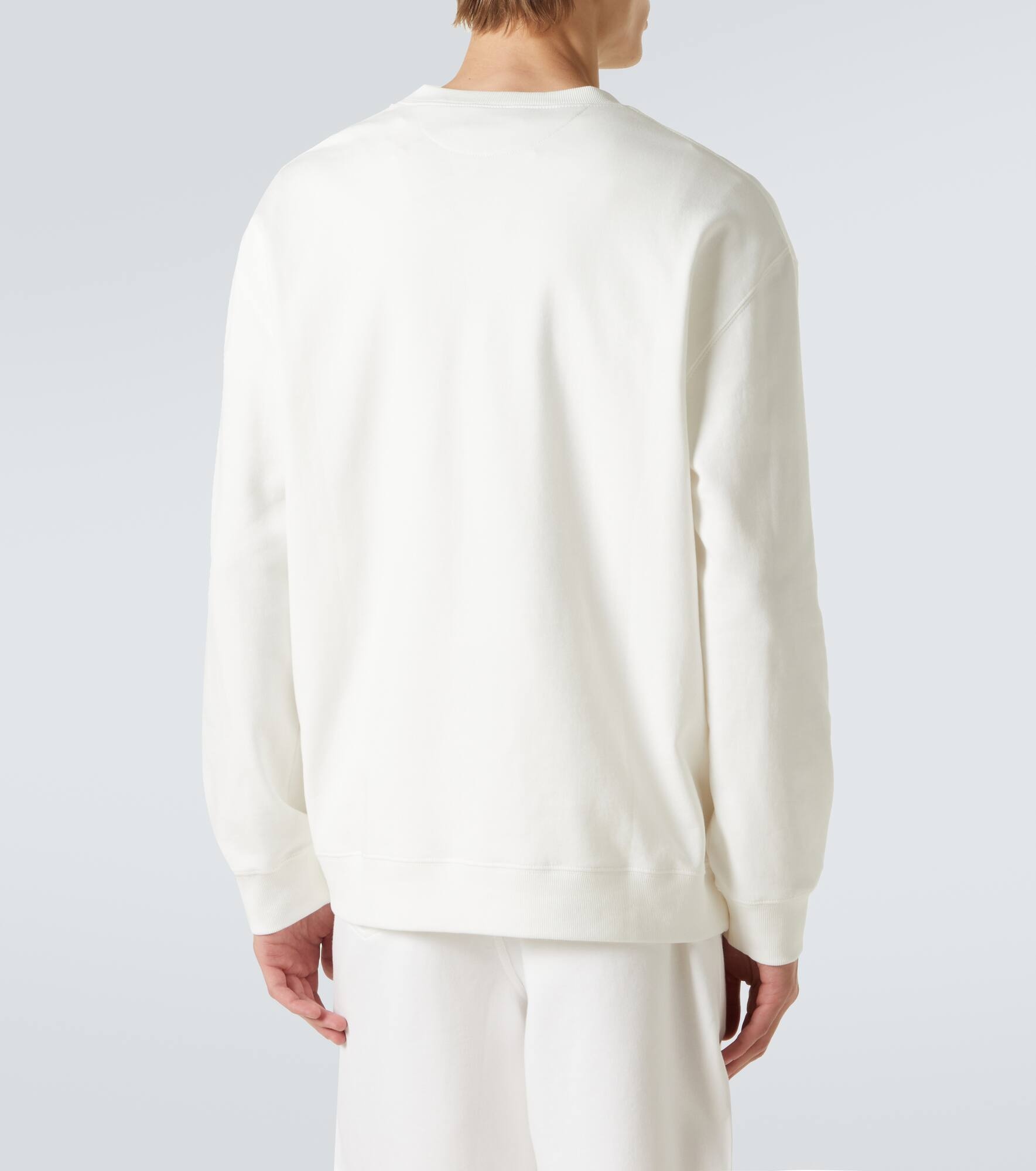 Logo cotton-blend jersey sweatshirt - 4
