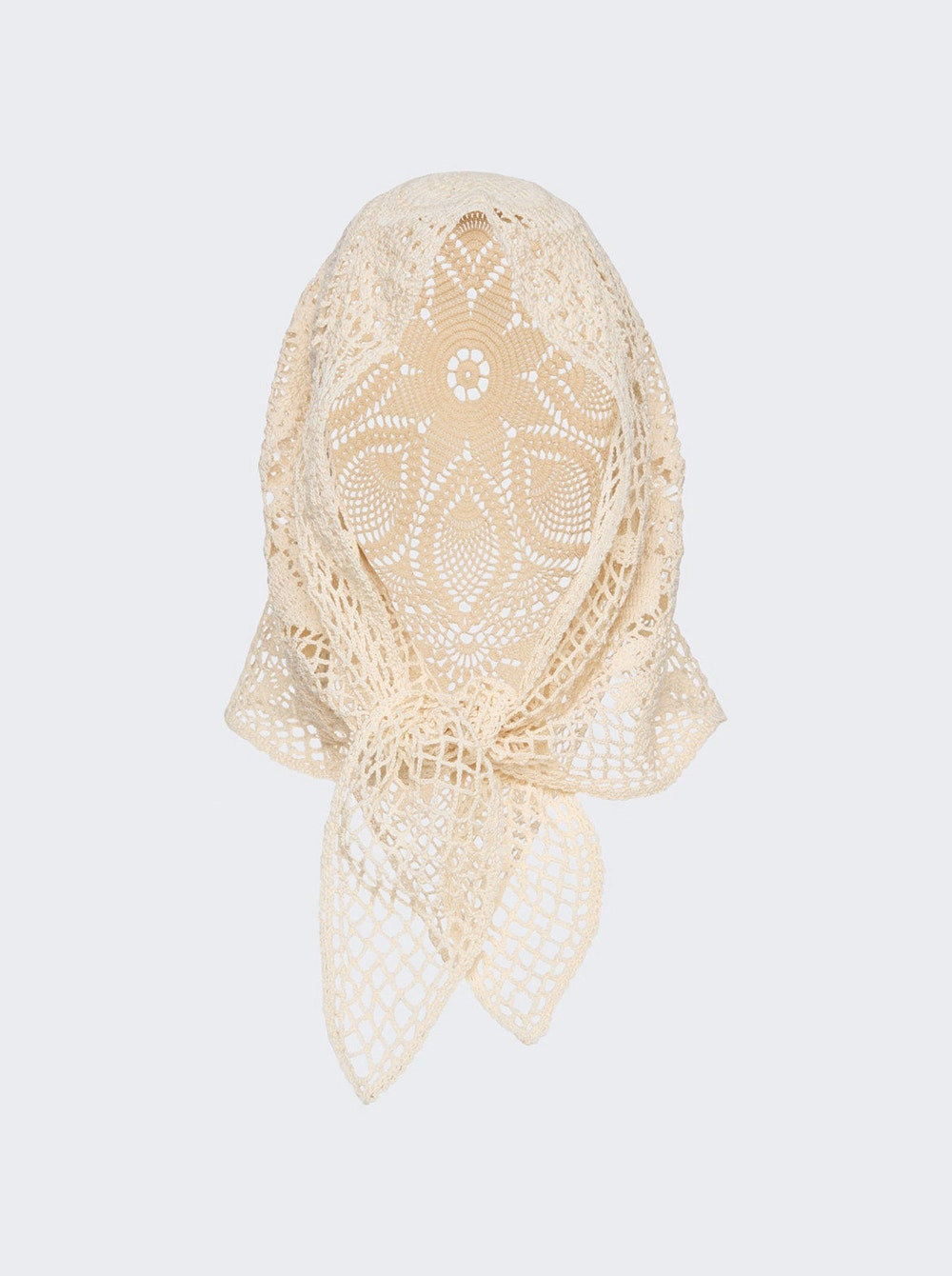 Crochet Scarf Cream - 1