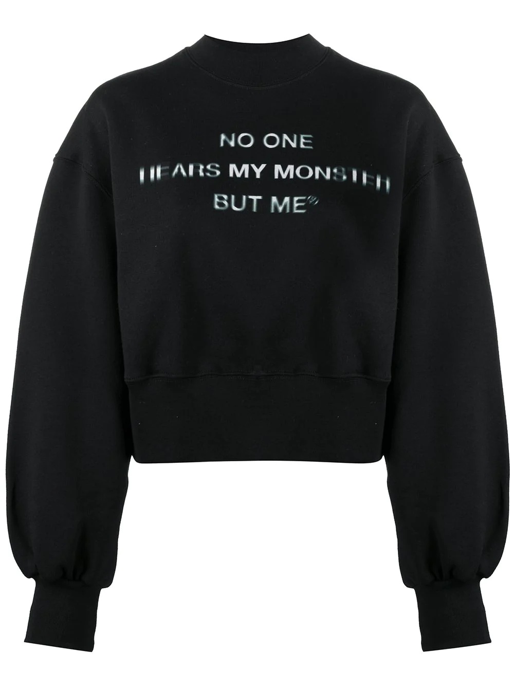 slogan print sweatshirt - 1