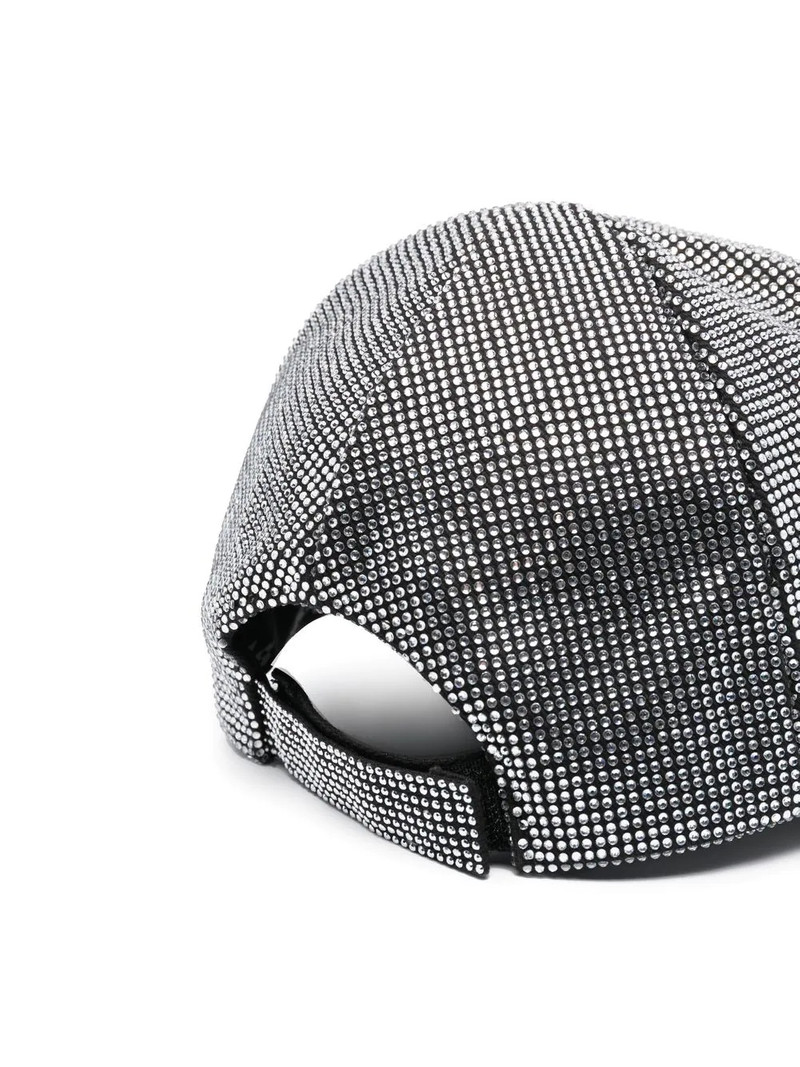 Palm Angels crystal-embellished baseball hat outlook