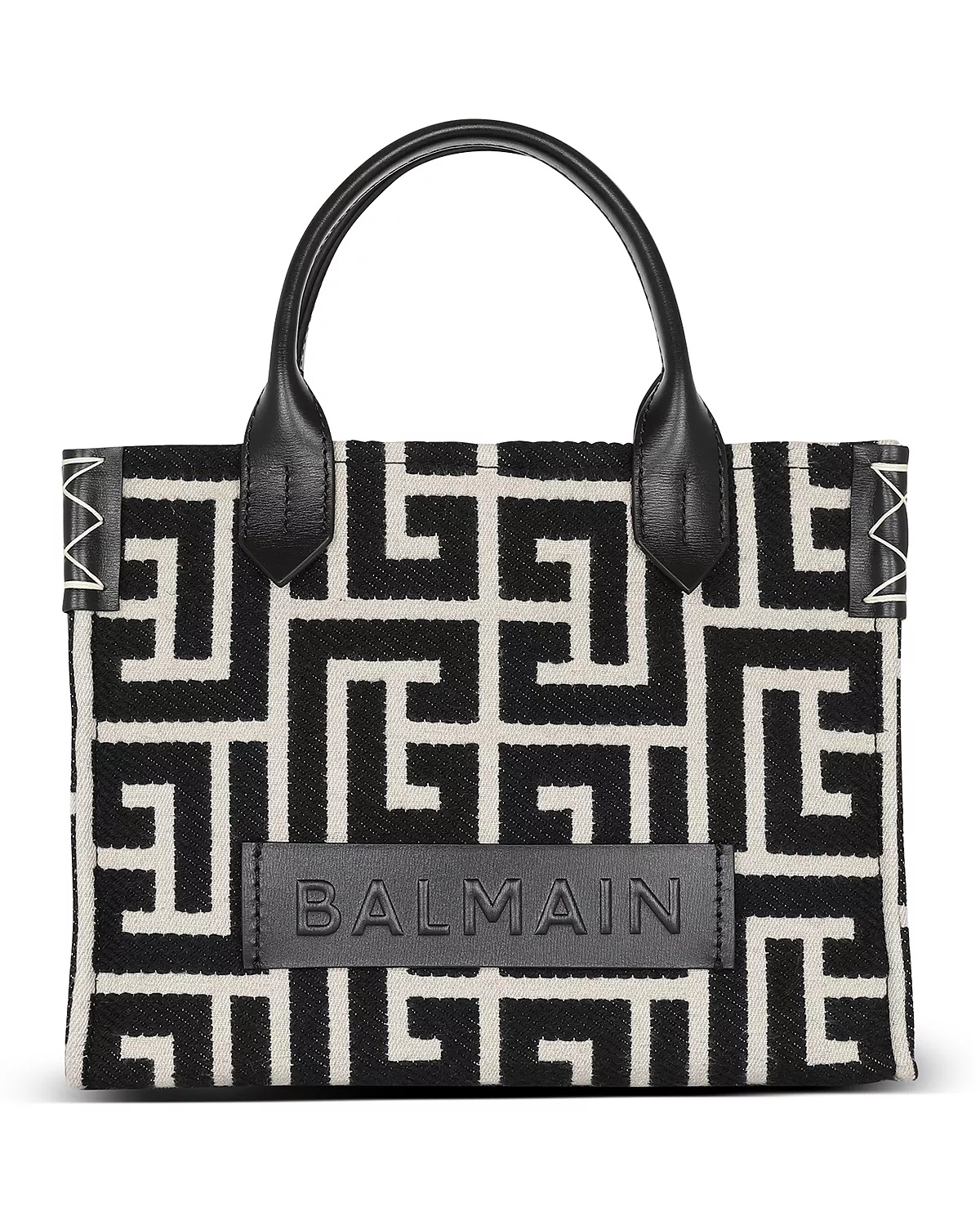 B-Army Shopper Monogram Jacquard Small Tote - 1