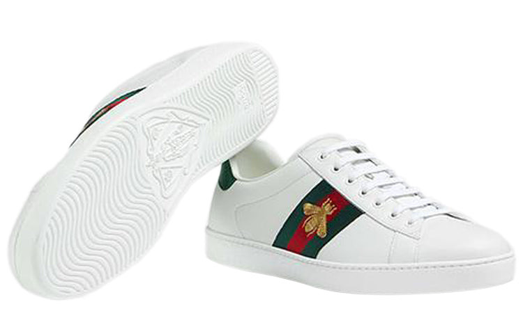 (WMNS) Gucci Ace Embroidered 'Bee' 431942-A38G0-9064 - 4