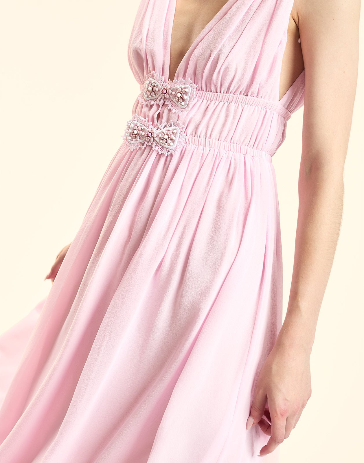 Amelie Silk Midi Dress - 5