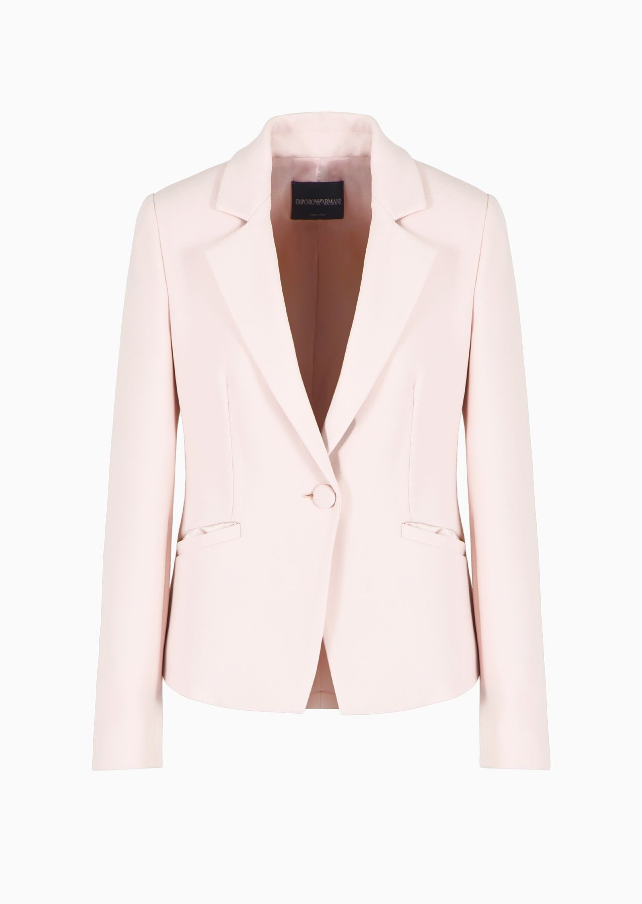 Cady crêpe jacket with lapels - 1