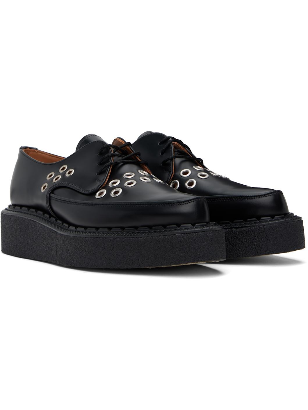 Black George Cox Edition Diano Eyelets Derbys - 4