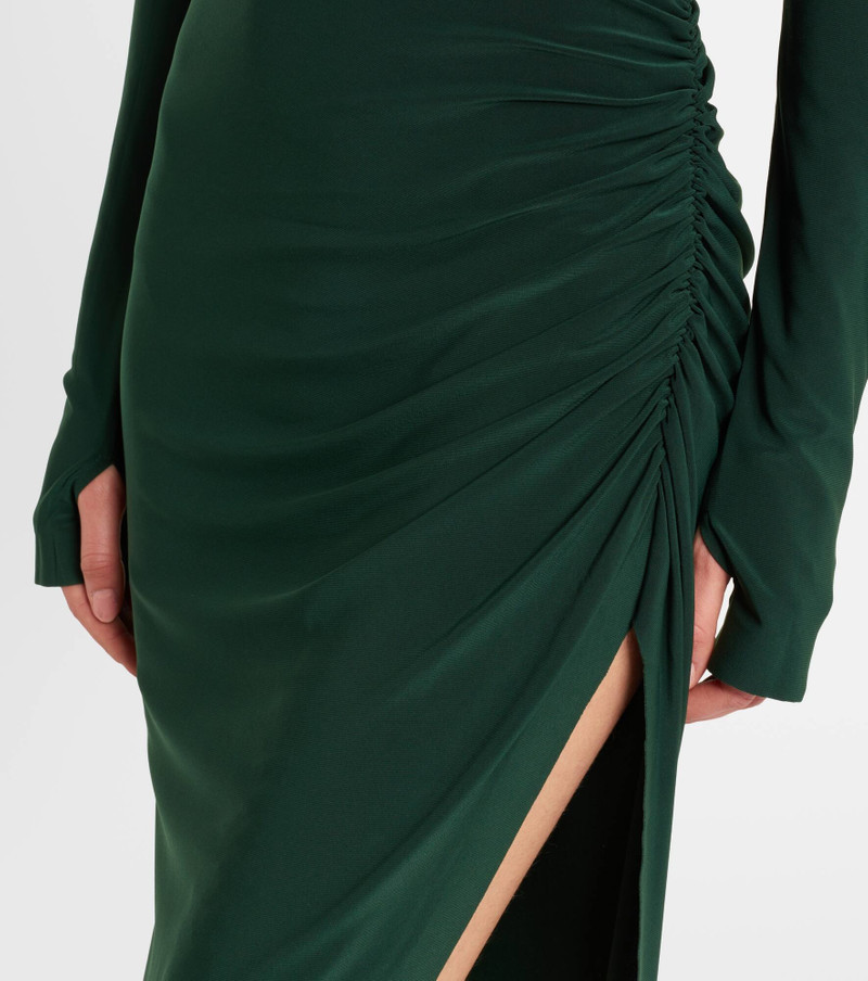 Asymmetric turtleneck maxi dress 5