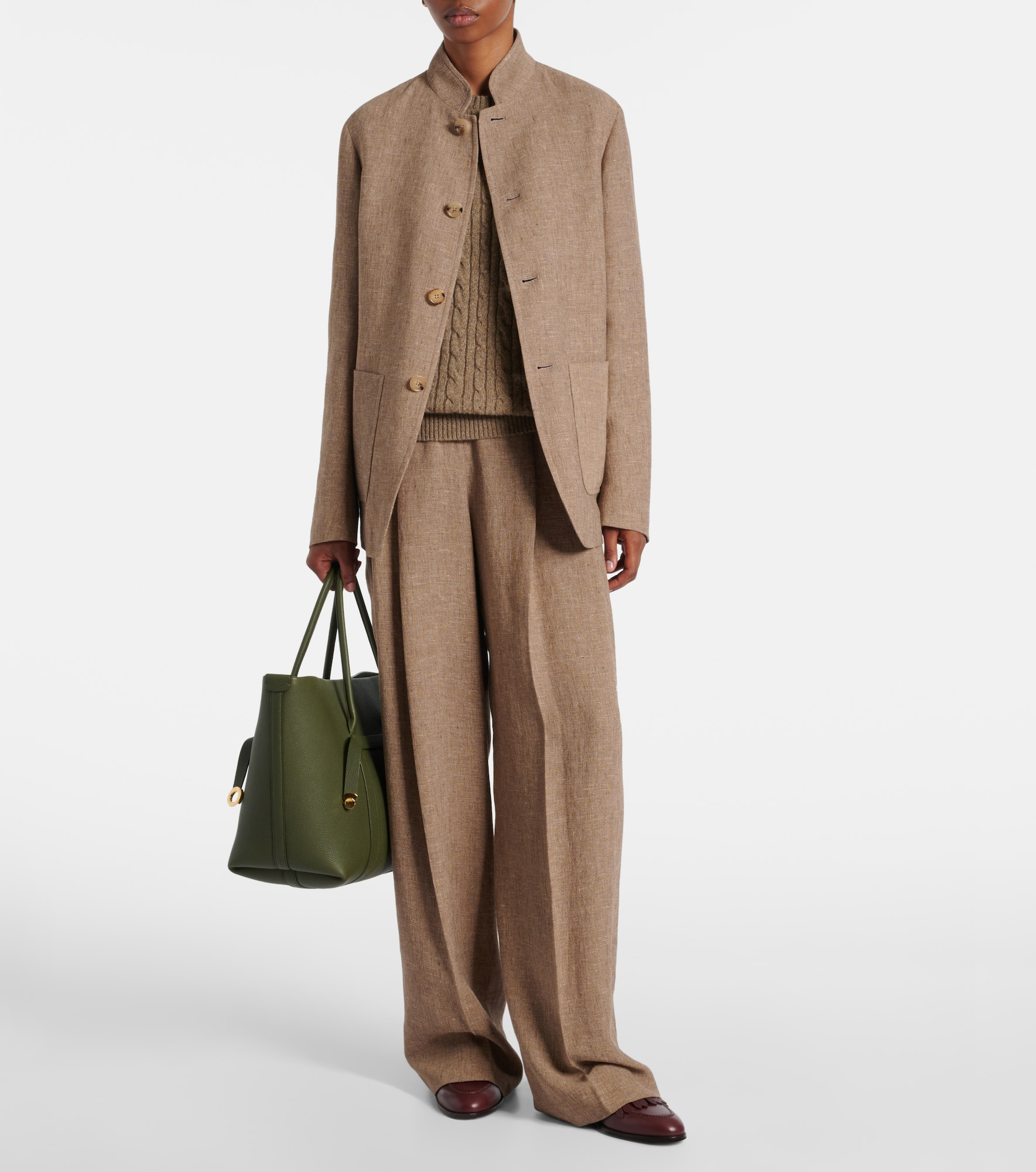 Linen wide-leg pants - 2