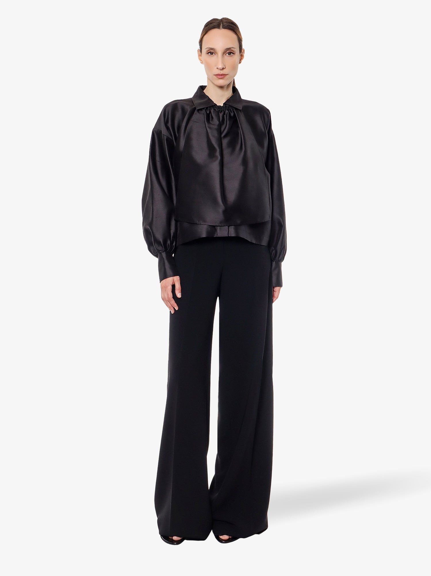 Silk And Cotton Shirt With Jabot - 2