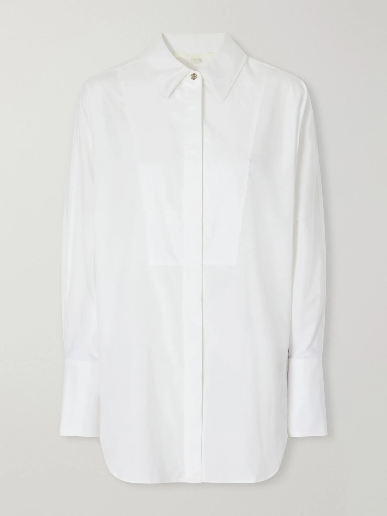 The Dover Tux organic cotton-poplin shirt White - 1